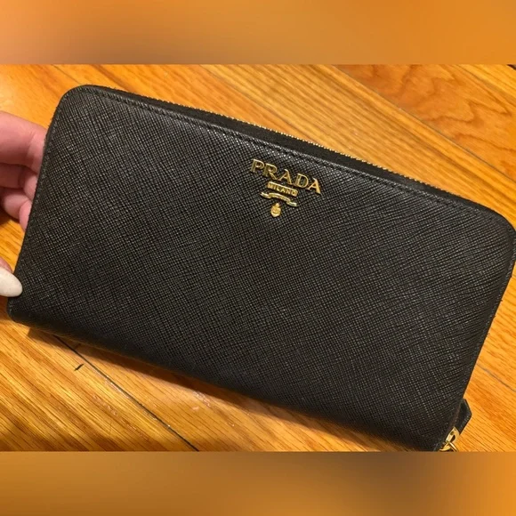 Authentic Black Prada Wallet